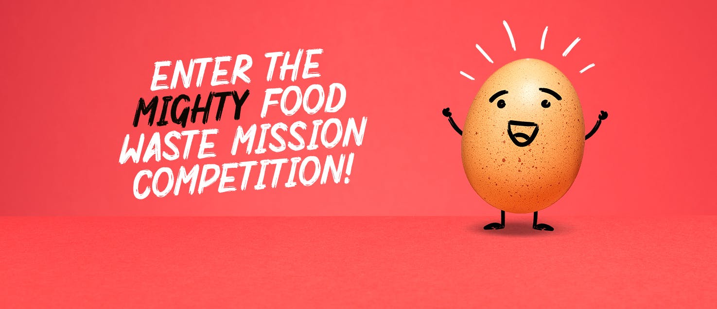 Enter the Mighty food waste mission header